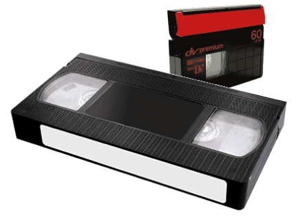 VHSテープとminiDVテープ